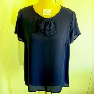 Forever 21 - Dark Navy short sleeve blouse.  Size L